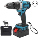 Perceuse Visseuse Sans Fil 21V, Visseuse Devisseuse avec 1 Batteries 2.0Ah, 200Nm Percussion, 2 Vitesses, led, pour la Bricolage - Sjlerst