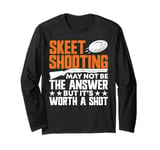 Skeet Shooting Clay Pigeon Shooter Long Sleeve T-Shirt