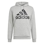 adidas Men's Sweatshirt-gk9577 Hooded Sweatshirt, Mgreyh/Black, XL UK