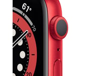 Apple Watch Series 6 (Gps) - (Product) Red - 40 Mm - Röd Aluminium - Smart Klocka Med Sportband - Fluoroelastomer - Röd - Bandstorlek: S/M/L - 32 Gb - Wi-Fi, Bluetooth - 30.5 G