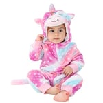 HAHASHOW BéBé Grenouillères Unisexe Animal Pyjama d'hiver Combinaison Barboteuse Enfant Filles Costume 30-36 Mois, Rainbow