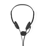 Nedis Casque PC Bandeau 2 Connecteurs 3.5 mm Noir