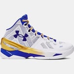 Chaussure de basket Curry 2 unisexe Blanc / Metallique Or / Team Royal 42