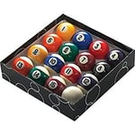 PowerGlide 16 Ball Pool Billiards Set | Spots and Stripes | Tournament | Full Size | 2 1/4" / 57.0mm Diameter | Boxed