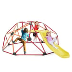 8FT Dome Climber Kids Toddler Climbing Frame Slide Climbing Dome-Orange