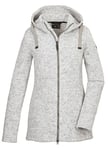 G.I.G.A. DX 42437-000 GW 72 WMN KNTFLC JCKT Veste polaire à capuche pour femme Blanc cassé Taille 44