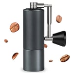 TIMEMORE C2 Fold Hand Coffee Grinder, Stainless Steel Burr Manual Coffee Grinder with Foldable Handle for Espresso to French Press, Darkgrey