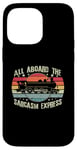 iPhone 14 Pro Max Retro Wagon Train Lover Model Train Railroad Conductor Funny Case