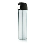 LOOOQS, Silver Easy Lock Vacuum Flask, Black Mixte Adulte