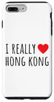 Coque pour iPhone 7 Plus/8 Plus J'aime vraiment Hong Kong