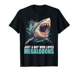 Just a Boy who loves Megalodons. Megalodons Megalodon T-Shirt