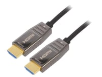 Cable HDCP 2.2 HDMI 2.1 optique UHD 8K 20m - Noir