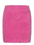 ROTATE Birger Christensen Printed Fluffy Knit Skirt Rosa