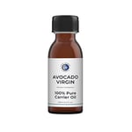 Mystic Moments | Avocado Virgin Carrier Oil 125ml - Pure & Natural Oil Perfect For Hair, Face, Nails, Aromatherapy, Massage and Oil Dilution Vegan GMO Free