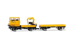 Rivarossi HR2910S FS, maintenance vehicle KLV 53 yellow livery, "Sirti", ep. V, with DCC sound decoder model RailwayLoco - Diesel