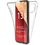 Fodral till Xiaomi Redmi Note 13 Pro 4G (ej för 5G) - Full Cover 360 Protection Stötsäker Transparent Silikon+PC