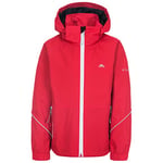 Trespass Boys' Rapt Waterproof Jacket with Removable Hood, red, 9/10