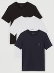 BOSS 3 Pack Classic Crew T-Shirt, Multi, Size L, Men