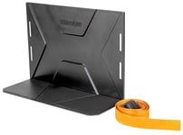 WALSER Luggage compartment organiser FastFix, load aid with strap, luggage compartment safety device with luggage compartment holder black/orange