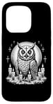 iPhone 15 Pro Sacred Satanic Owl with Candles | Dark Ritual Owl Witchcraft Case