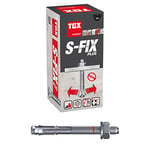 TOX Chevilles d'ancrage S-Fix Plus - M12 x 140/48+63 mm - Homologué pour la construction - 25 chevilles galvanisées pour charges lourdes - 04210133