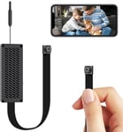 Mini caméra Espion Espion 4K/1080P HD caméra cachée DIY sans Fil Micro caméra Espion Mini caméra Surveillance intérieur/extérieur avec détection de Mouvement(Q160)