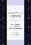Editors of Rock Point - Password Logbook (Black & Gold) Keep Track Usernames, Passwords, Web Addresses in One Easy and Bok