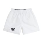 Canterbury Advantage Short de Rugby Garçon, Blanc, FR : XS (Taille Fabricant : 6)