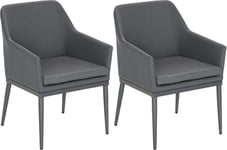 Fauteuil De Jardin En Aluminium Et Textilène (Lot De 2)