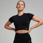 MP Women's Tempo Seamless Crop Top - Black - XXL