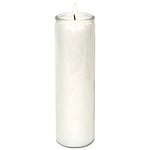 White Stearin Ritual Unscented Candle 21cm (Up to 100-hour burn time)