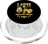 I Love Beeing An Agricultural Inspector Bee Lover Profession PopSockets PopGrip for MagSafe