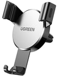 UGREEN Car Phone Holder Air Vent, Gravity Phone Mount Cradle Reliable Stable Hands-Free, Compatible with iPhone 16 Pro Max 15/14/13/12/11, Galaxy S24/S23/S22/S21, Pixel 7/6(Silver)