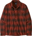 Patagonia Men's Fjord Flannel Shirt Cascade/Burnished Red, Cascade: Burnished Red, XL