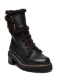 Mallory Ankle Boot Shoes Boots Ankle Boots Laced Boots Black See By Chloé