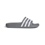 adidas adilette Aqua Badtofflor - Grå/Vit, storlek 43