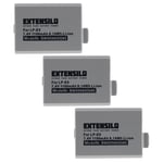 3 Batteries pour Canon EOS Rebel T1i Kiss X3 Rebel XS Kiss X2 1100mAh