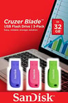 SanDisk Cruzer Blade - USB-flashstasjon - 32 GB