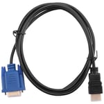 1X(1.8M Blue TV MI to VGA 15 Male Adapter Cable Converter for PC TV DF New F4E4)