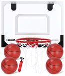 Panier Basket Enfant,Mini Panier de Basket pour Enfants Intérieur Panier Basketball pour Porte Mural Balles Bureau Pro Mini Hoop Cadeaux Garçons Filles Interieur Panier de Basket Chambre 40 * 30CM