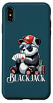 Coque pour iPhone XS Max Blackjack Panda Jeu de cartes à jouer Panda