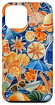 Coque pour iPhone 12 mini Sunny Escape Collage Fun Beach Day Essentials