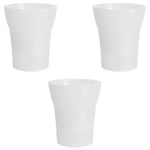 Lot de 3 pots pour orchidées avec réserve d'eau - GT GARDEN - Dali-dea transparent - 2 litres - Rond - Plastique