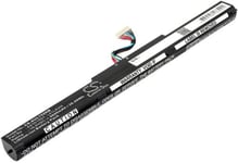 Yhteensopivuus  Asus N552VW-2A, 15.0V, 2600 mAh