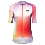 GORE WEAR Women's Breathable Cycling Jersey, Cloud, Fast Moisture Wicking, With Pockets, Short Sleeve Cycling Shirt, Fireball/Multicolor, 36