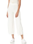 The Drop Bernadette Pantalon court à enfiler, coupe ample pour Femme, Whisper White, L