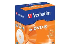 Verbatim 43521, Dvd-R, Utskrivbara, Kartong, 10 Styck, 4,7 Gb