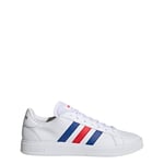 adidas Homme Grand Court Base 2.0 Shoes Chaussures, Cloud White/Royal Blue/Vivid Red, 37 1/3 EU