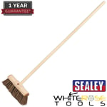 Sealey Broom 13"(325mm) Stiff/Hard Bristle Brush Sweep Clean Cleaning Floor