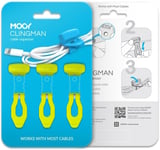 MOOY Cable and Cord Clip Organizer for Computers/Laptops iPhone Samsung 3 PACK